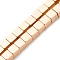 Non-Magnetic Synthetic Hematite Bead Strands, Cube, Light Gold Plated, 4x4x4mm, Hole: 1mm, about 94pcs/strand, 15.7 inch(40cm)