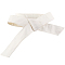 PU Waist Belt for Shirt Dress Overcoat, White, 1800x50x2mm