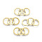 201 Stainless Steel Linking Rings, Quick Link Connectors, Laser Cut, Ring, Golden, 12x1mm, Inner Diameter: 9mm, about 3pcs/set