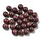 Wood Beads, Undyed, Round, Purple, 10mm, Hole: 1.6mm, about 1075pcs/500g
