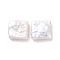 Natural Keshi Pearl Beads, Cultured Freshwater Pearl, No Hole/Undrilled, Square, Antique White, 11x10.5~11.5x4mm