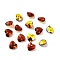 Electroplate Glass Charms, AB Color Plated, Faceted Heart, Dark Red, 10x10x5~5.5mm, Hole: 1~1.2mm