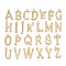 26Pcs 304 Stainless Steel Pendants, Real 14K Gold Plated, Letter A~Z, 19~27x6.5~21.5x2.5mm, Hole: 1.5~1.8mm