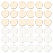 Brass Pendant, Long-Lasting Plated, Stamping Blank Tag, Nickel Free, Flat Round, Mixed Color, 16x1mm, Hole: 1.5mm, 2 colors, 20pcs/color, 40pcs/box