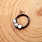 316L Stainless Steel Micro Pave Cubic Zirconia Hoop Nose Rings, Heart, Inner Diameter: 10mm, Pin: 1.2mm