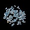 Natural Aquamarine Chip Beads, No Hole/Undrilled, 2~12x2~10x1~3mm