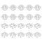 PandaHall 20pcs Tree of Life Links, 2 Styles Hollow Tree Connectors Vintage Stainless Tibetan Silver Links Steel Jewelry Charms for Necklace Bracelet Earring Making