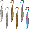 SUNNYCLUE 1 Box 12Pcs Small Feather Bookmark Hook Bookmarks Bulk Bohemia Antique Silver Bronze Alloy Metal Bookmark Blanks for Reading Men Women Jewelry Making Crafting Beading DIY Teacher Hairpin