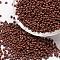 8/0 Glass Seed Beads, Grade A, Round, Opaque Colours, Coconut Brown, 2.8~3.2mm, Hole: 1.0mm, about 15000pcs/pound