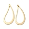 Brass Pendants, Cadmium Free & Nickel Free & Lead Free, Teardrop, Hollow, Real 18K Gold Plated, 29x14x1mm, Hole: 0.9mm