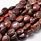 Flat Round Natural Brecciated Jasper Beads Strands, 14x12x5mm, Hole: 1mm, about 29pcs/strand, 15.74 inch