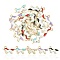 20pcs 5 Colors Alloy Enamel Pendants, Unicorn, Light Gold, Mixed Color, 13~17x20~22x1.5~2mm, Hole: 1.5~1.8mm, 4pcs/color