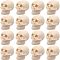 Food Grade Silicone Beads, Skull, Old Lace, 21.5x16.5x21.5mm, Hole: 2.5mm, 16pcs/box