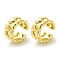 Heart Brass Cuff Earrings for Women, Long-Lasting Plated, Lead Free & Cadmium Free, Real 18K Gold Plated, 13.5x13.5x6.5mm