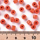 Непрозрачные цвета стеклянные круглые бусины стекляруса SEED-S045-001A-A01-4
