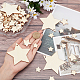 Кулоны из необработанного натурального дерева WOOD-AR0001-08-3