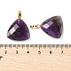 Подвески из натурального аметиста  G-L614-D04-G01-3