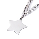 Не тускнеющие подвески из нержавеющей стали 304 NJEW-M181-35P-1