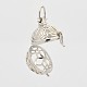 Филигранные круглые подвески из латунной клетки KK-D389-06P-B-2
