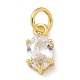 Латунные микро проложить кубического циркония подвески KK-U050-06G-02-1