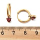 Серьги-кольца из нержавеющей стали 304 с микропаве из кубического циркония STAS-R004-03G-01-5