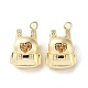 Латунные микро проложить кубического циркония подвески KK-F862-15G-1