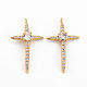 Латунные подвески с фианитами KK-N233-106-NF-1