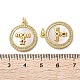 Латунные микро проложить кубического циркония подвески KK-U070-04B-G-3