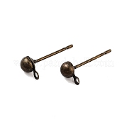 Медные серьги с гвоздиками KK-S379-30AB
