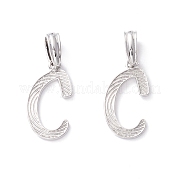 Подвески с буквами из экологически чистой латуни KK-K265-02P-C