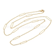 Ионное покрытие(ip) ожерелья из нержавеющей стали 304 STAS-D084-30G