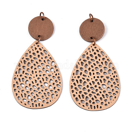 Подвески из кожи в форме капли FIND-N007-02B-02-1