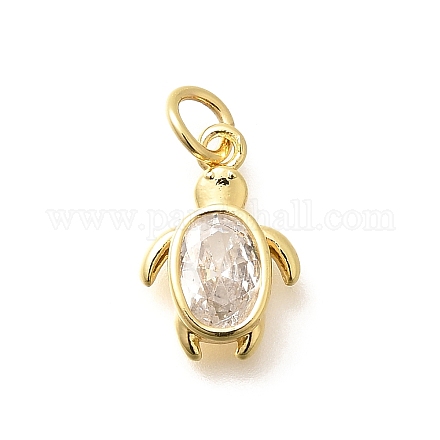 Латунные микро проложить кубического циркония подвески KK-Q040-02C-G-1