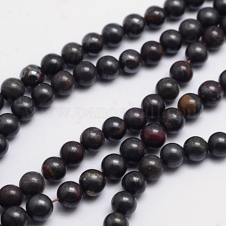 Круглые пряди железа шарик природного тигра G-L419-88-1