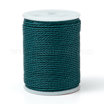 Круглый вощеный полиэфирный шнур X-YC-G006-01-1.0mm-35-1