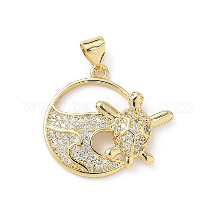 Латунные микро проложить кубического циркония подвески KK-S337-08G-D-1