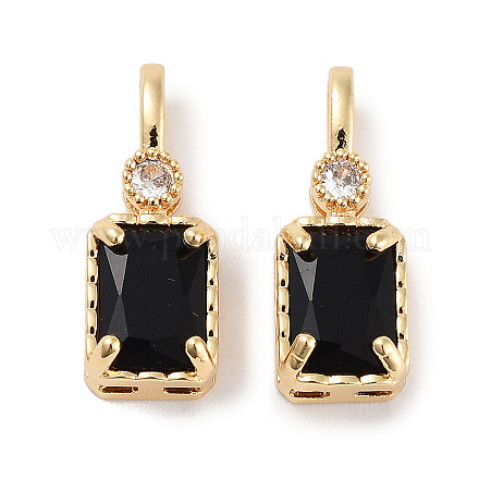 Латунные микро проложить кубического циркония подвески KK-C051-54G-01-1