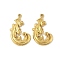 304 Stainless Steel Rhinestone Setting Pendants, Ion Plating(IP), Feather, Real 18K Gold Plated, Fit for 1.8mm Rhinestone, 32.5x20x3mm, Hole: 1.6mm