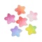 Imitation Candy Food Style Resin Cabochons, Star, Gradient Color, Mixed Color, 17x17.5x6mm