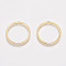 Brass Pendants, Cadmium Free & Lead Free & Nickel Free, Ring, Raw(Unplated), 26x25x1mm, Hole: 1mm