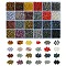 288G 24 Styles Glass Seed Beads, Mixed Styles, Round, Mixed Color, 4~5x3~4mm, Hole: 1~2mm, 12g/style