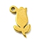Laser Cut 304 Stainless Steel Charms, Rose Charms, Golden, 11x5.5x1mm, Hole: 1.2mm