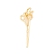 Brass Pendants, with Jump Rings, Cadmium Free & Lead Free, Long-Lasting Plated, Scissors, Real 18K Gold Plated, 20x7x2mm, Hole: 3mm