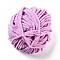 Soft Crocheting Yarn, Thick Knitting Yarn for Scarf, Bag, Cushion Making, Orchid, 7~8mm, 65.62 yard(60m)/roll