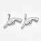 Non-Tarnish 304 Stainless Steel Pendants, Gun Shape, Stainless Steel Color, 22x34x4mm, Hole: 7x4mm