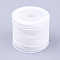 Faux Suede Cord, Faux Suede Lace, White, 4x1.5mm, about 5.46 yards(5m)/roll, 25rolls/bag