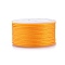 Polyester Braided Cords, for Jewelry Making Beading Crafting, Orange, 2mm, about 21.87 yards(20m)/roll