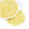 6/0 Glass Seed Beads, Round Hole, Rondelle, Golden Metal Enlaced, Champagne Yellow, 4~4.5x3~3.5mm, Hole: 1.2~1.4mm, about 6430pcs/pound