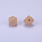 Hexagonal Silicone Focal Beads, Tan, 23x17.5x23mm, Hole: 2.5mm