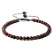 Adjustable Women's Tiger Eye Beaded Bracelet, with Simple and Versatile Hand-wove Bead, Show in Picture